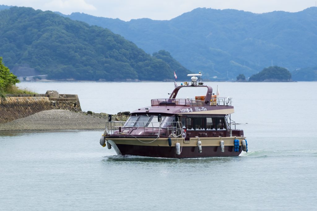 竹原市内から近い竹原港からの出航