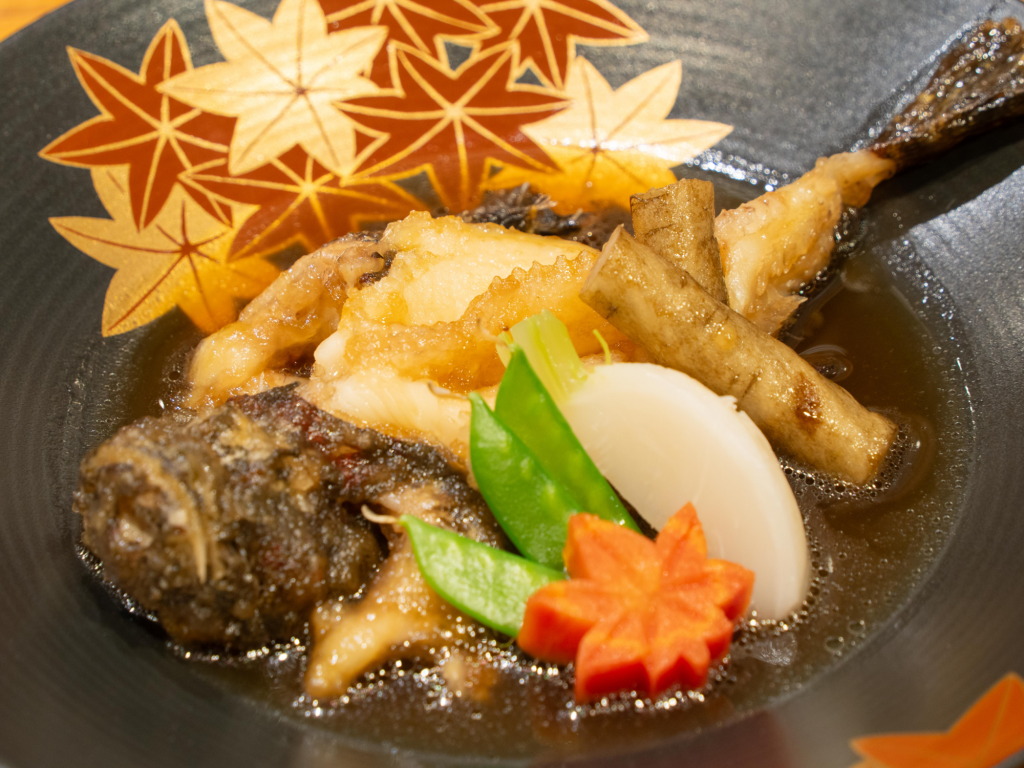 オコゼの揚げ煮