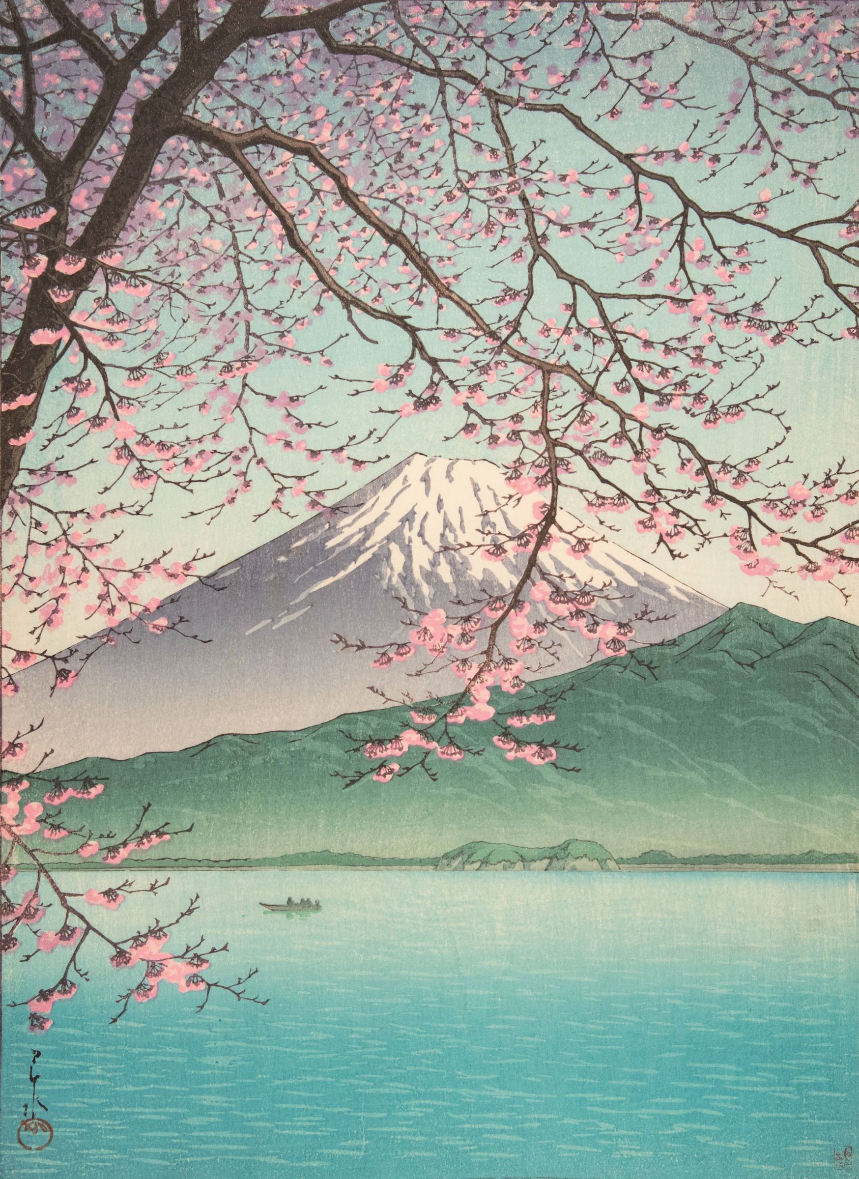 ★●特別価格●水郷田名(神奈川)の風景画　「水郷田名三丁目の春」油絵 ☆○特別価格○水郷田名(神奈川)の風景画 「水郷田名三