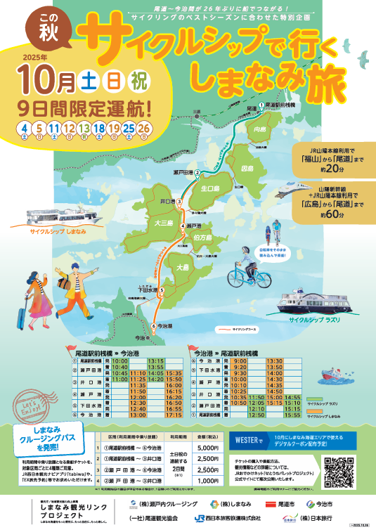 サイクルシップで行くしまなみ旅