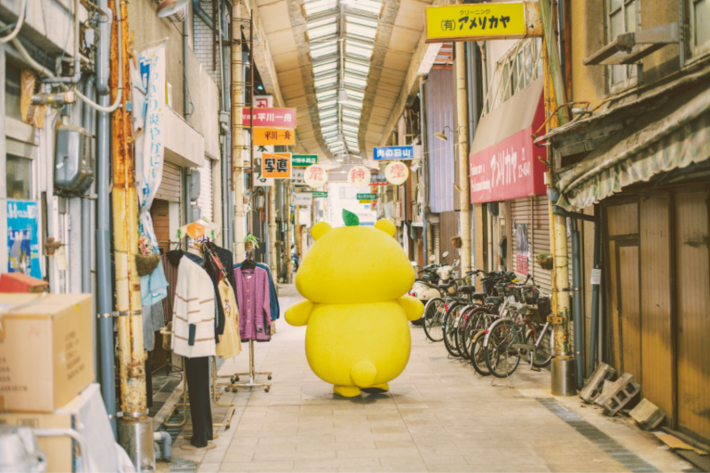 ひろくま旅_尾道_商店街
